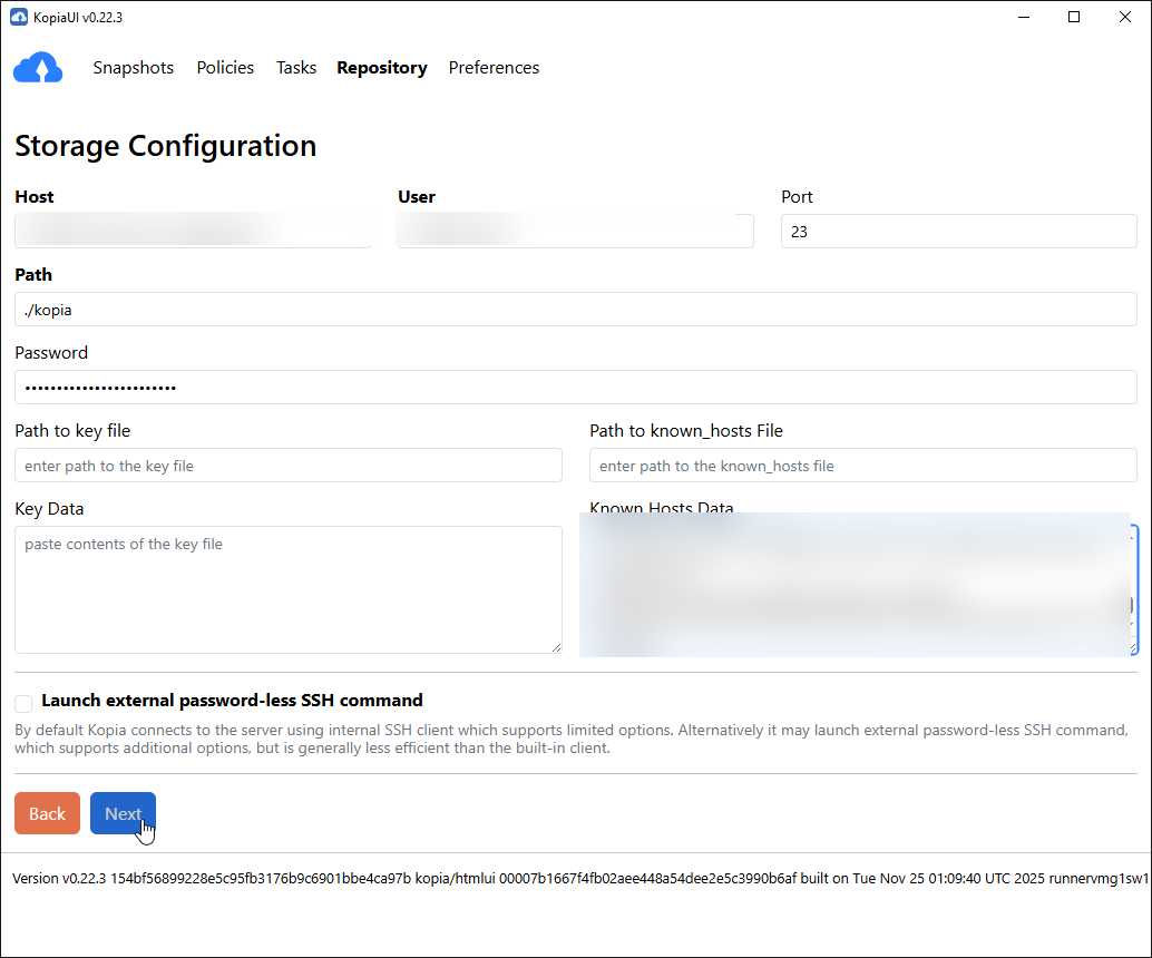 Storage Configuration