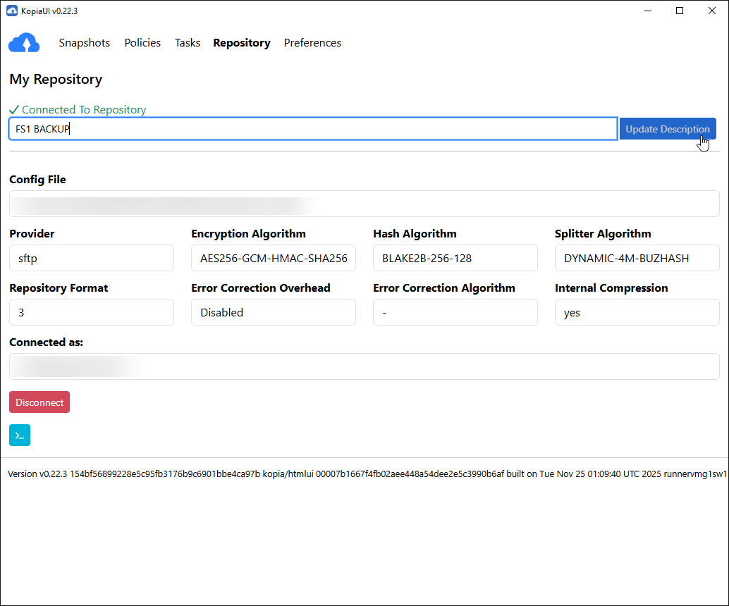 Connected To Repository